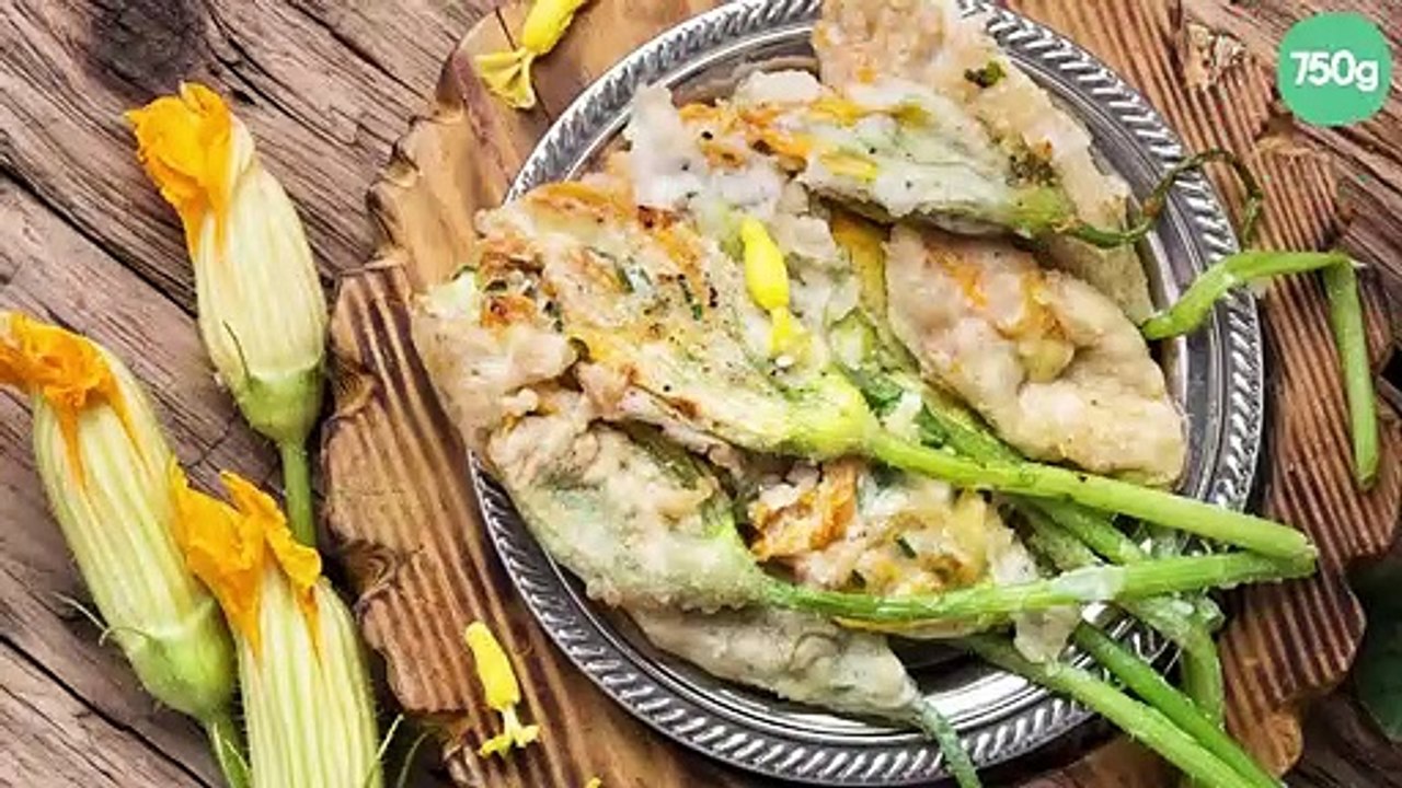 Fleurs de courgettes poêlées