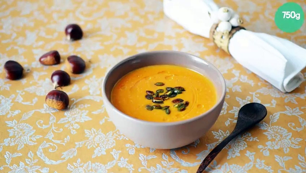 Velouté patate douce et châtaigne