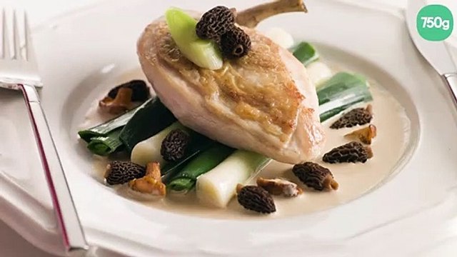 Suprême de chapon aux morilles
