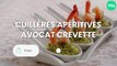 Cuillères apéritives avocat crevette