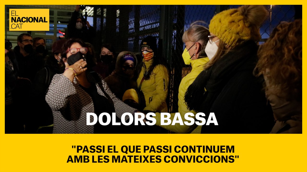 Dolors Bassa: "Passi el que passi continuem amb les mateixes conviccions"