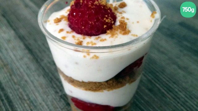 Verrines framboise spéculos