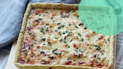 Tarte moelleuse oignons ciboulette et pointe de curry