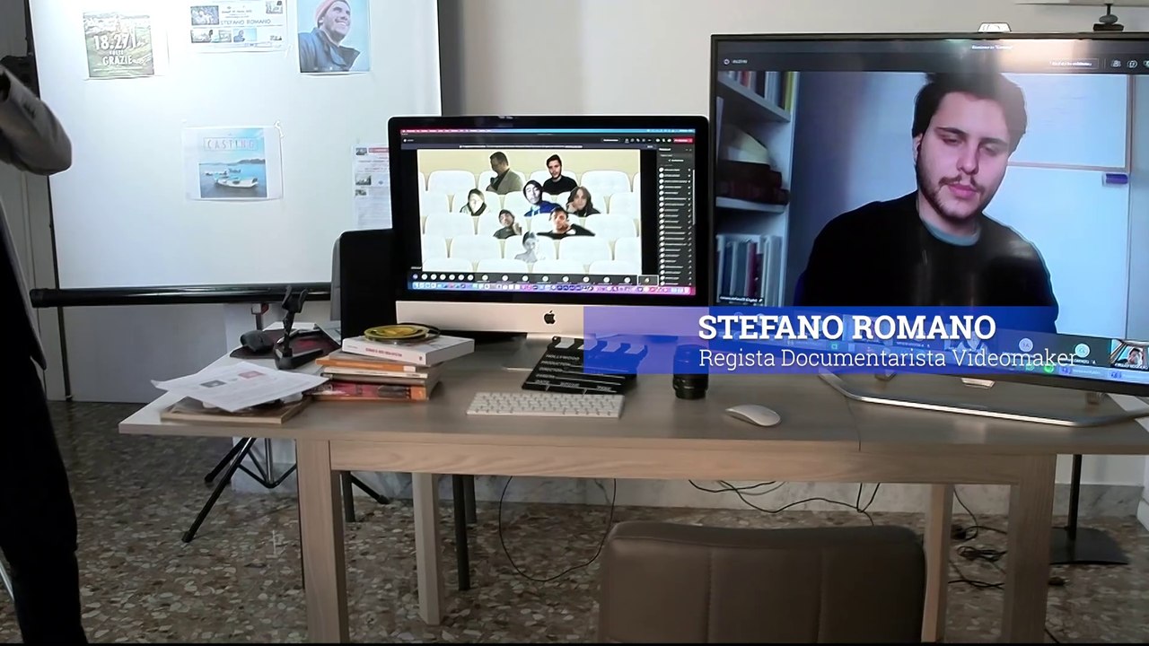 INCONTRO-LEZIONE SEMINARIO E-LEARNING CON STEFANO ROMANO, REGISTA DOCUMENTARISTA - Laboratorio di Produzioni Audiovisive Teatrali e Cinematografiche - Unior 2021