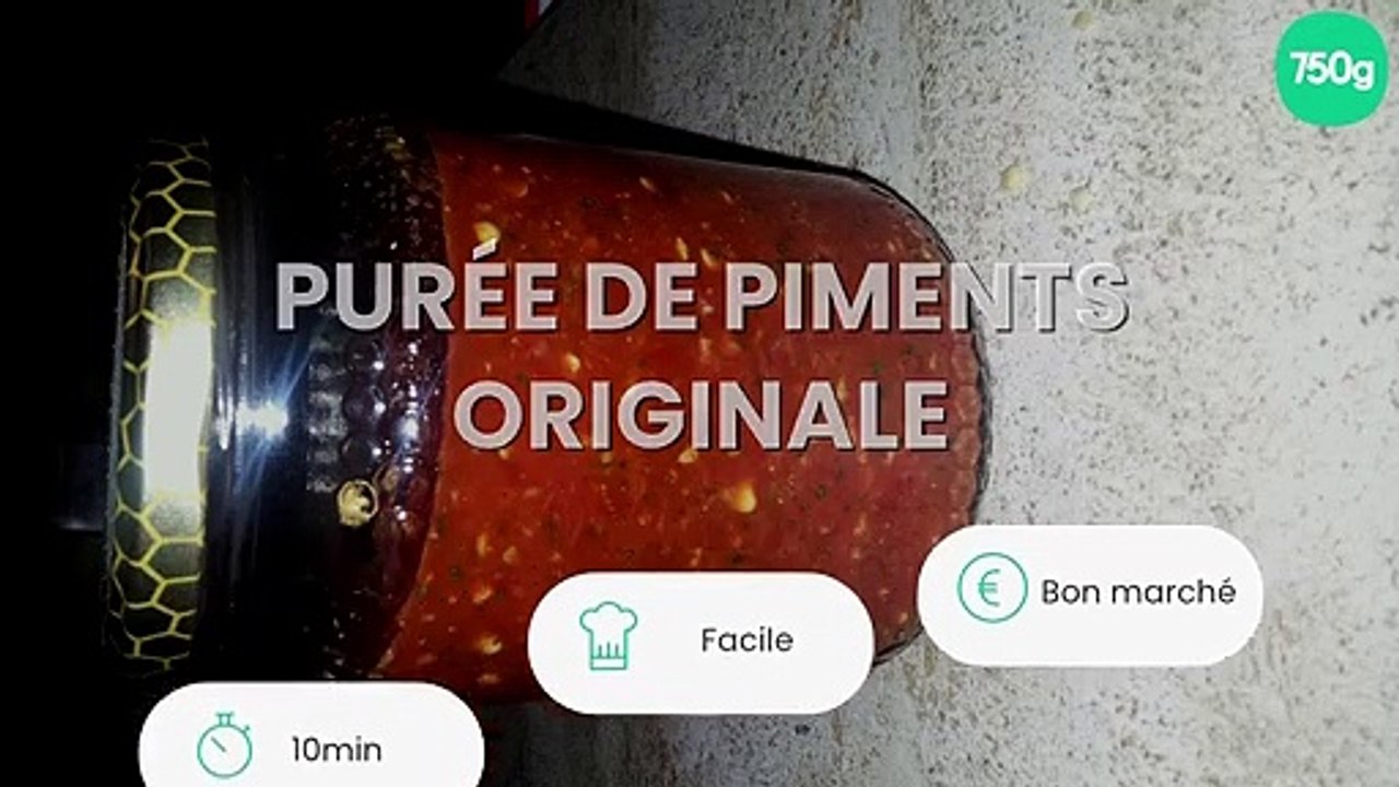 Purée de piments originale