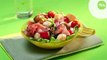 Salade de mozzarella, tomates et pommes fruits