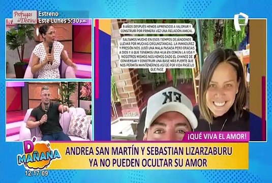 Picantitas del espectáculo: Andrea San Martin y Sebastián Lizarzaburu ya no ocultan su amor