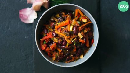 Chili végétarien facile et rapide au Cookeo