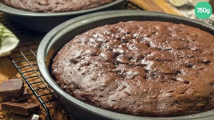 Gâteau fondant au chocolat sans beurre