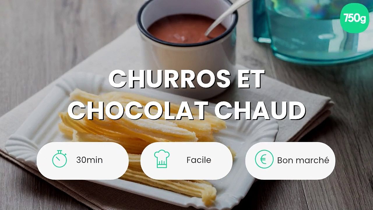 Churros et chocolat chaud