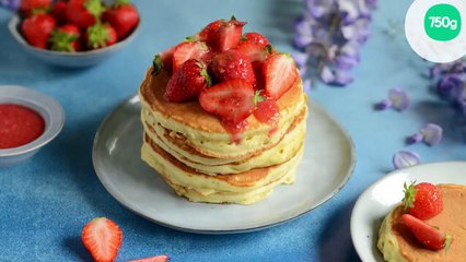 Pancakes aux fraises