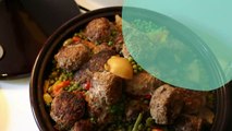 Tajine de légumes et boulettes Keftas