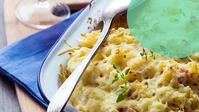 Gratin de pâtes au poulet généreux