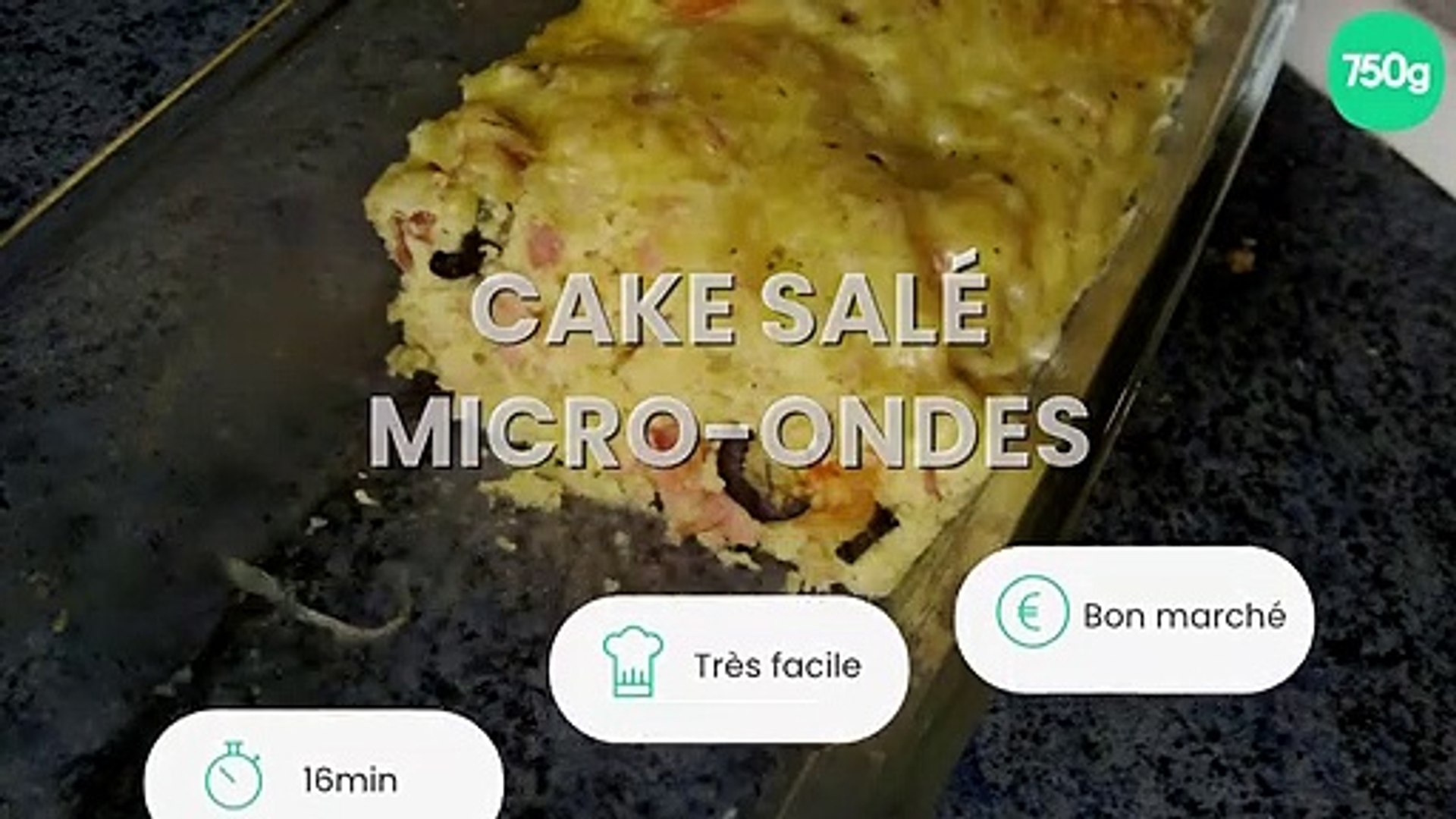 Cake salé micro-ondes - Vidéo Dailymotion