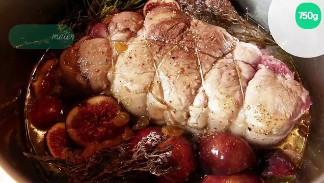 Rôti de porc aux figues fraîches