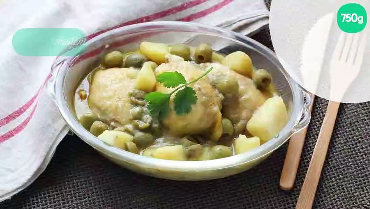Tajine de poulet citron confit et olives vertes au Cuisine Companion