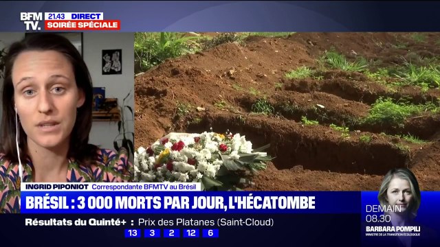 Brésil: avec près de 3000 morts par jour dans le pays, les cimetières sont saturés