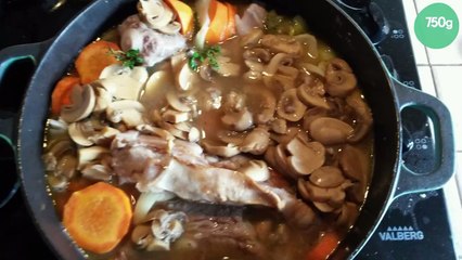 Blanquette de veau aux champignons et carottes