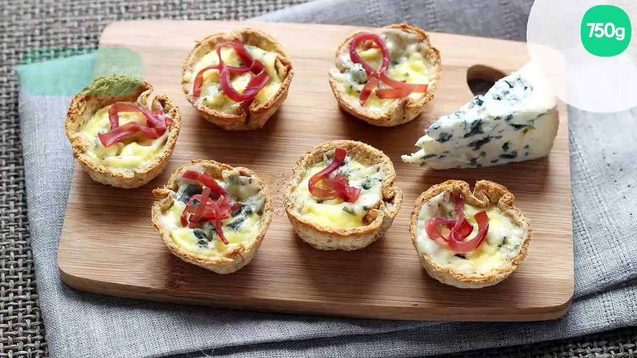 Mini tartelettes à la fourme d'Ambert