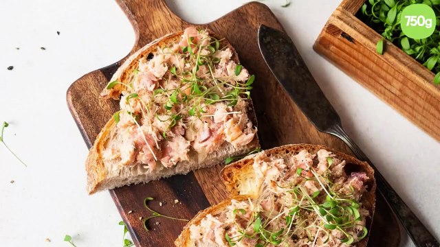 Rillettes de truite fumée aux graines germées