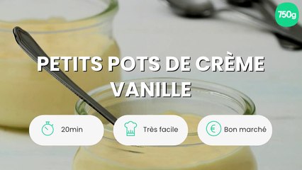 Petits pots de crème vanille