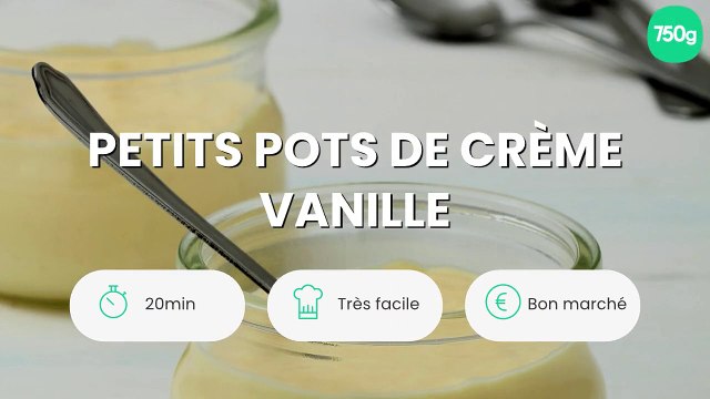 Petits pots de crème vanille