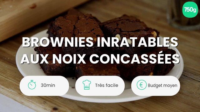 Brownies inratables aux noix concassées