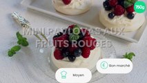 Mini pavlovas aux fruits rouges