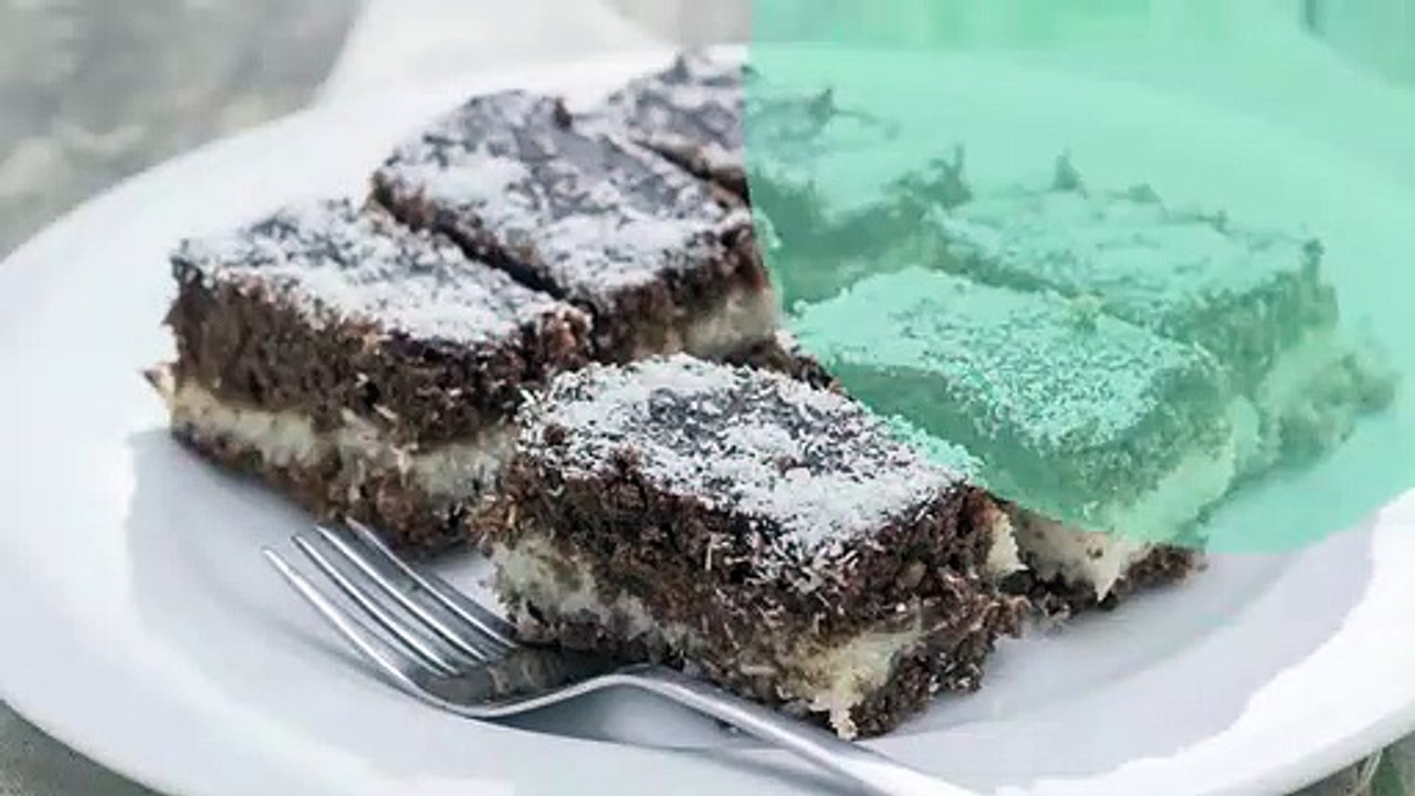 Carrés chocolat noix de coco