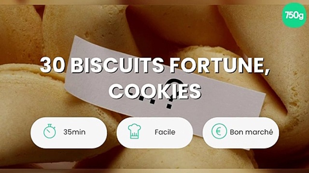 30 biscuits Fortune, Cookies