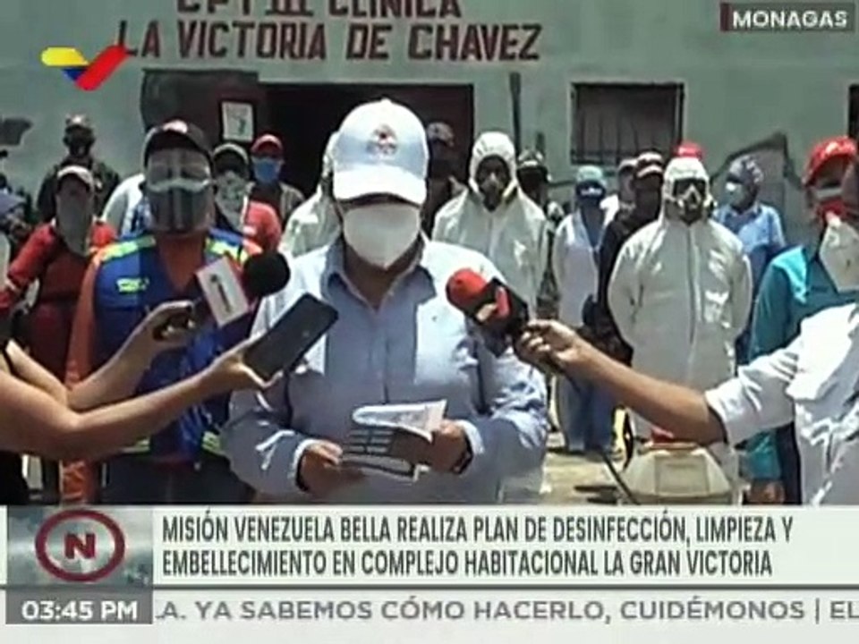 Urbanismos de la GMVV en Maturín son atendidos en jornada de desinfección para combatir el COVID-19