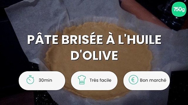 Pâte brisée à l'huile d'olive