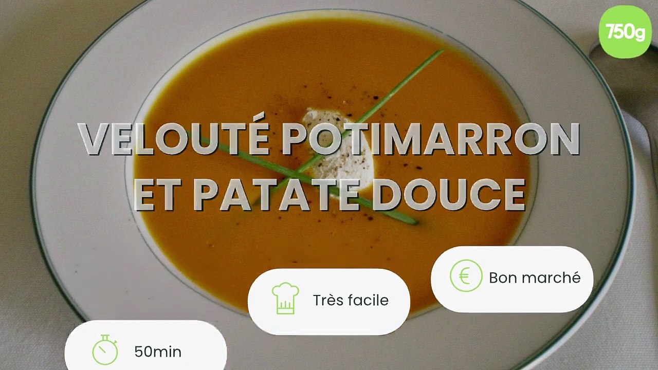 Velouté potimarron et patate douce