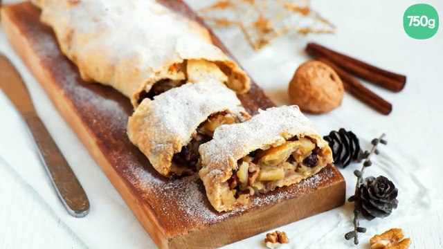 Strudel aux pommes et amandes