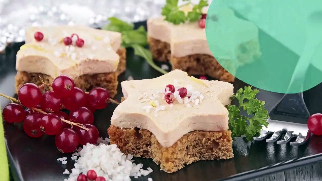 Bouchées de foie gras et pain d'épices