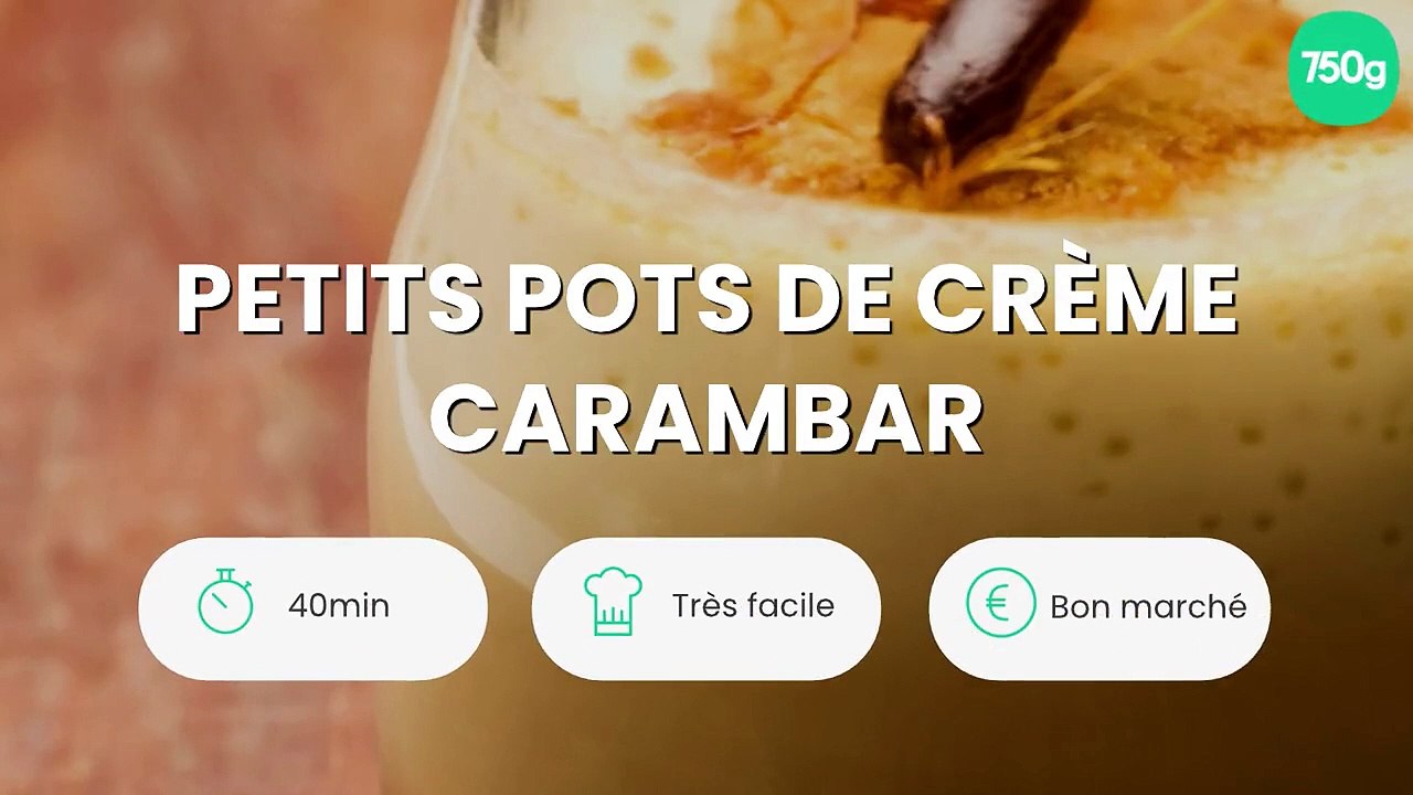 Petits pots de crème Carambar