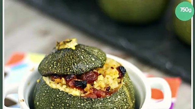 Courgettes farcies au boulgour
