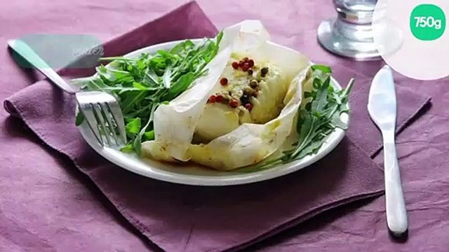 Papillotes de cabillaud aux endives, mayonnaise et 5 baies
