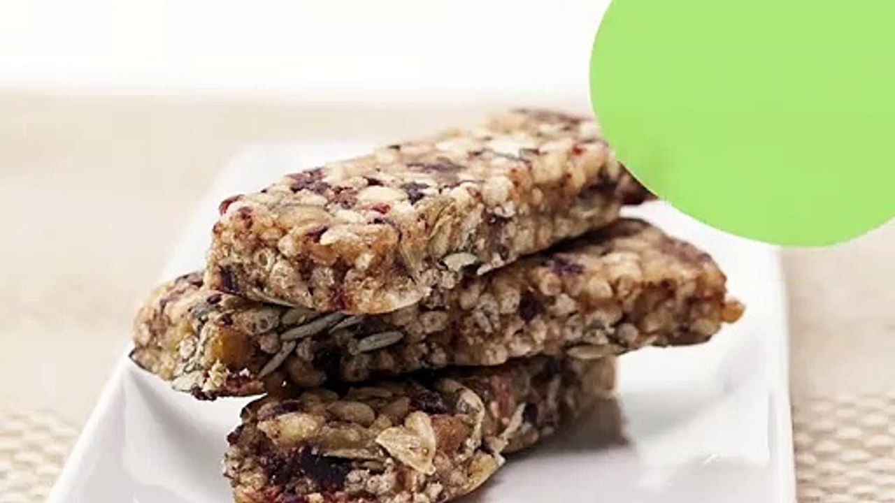 Barres énergétiques aux fruits secs et graines de chia