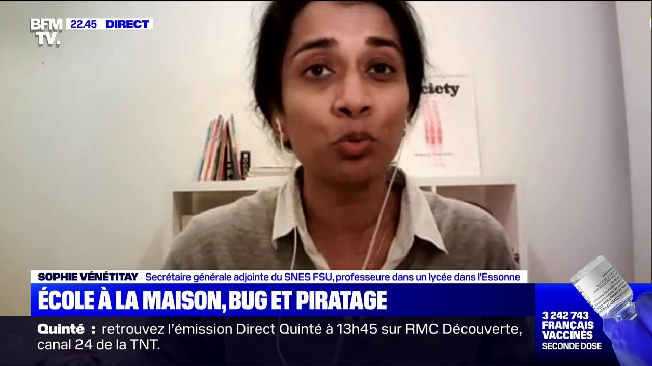Bugs pour le début de l'école à distance: pour Sophie Vénétitay (SNES-FSU), "on aurait dû tirer les leçons de l'an dernier"