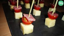 brochettes apéritifs de tomates et fromages