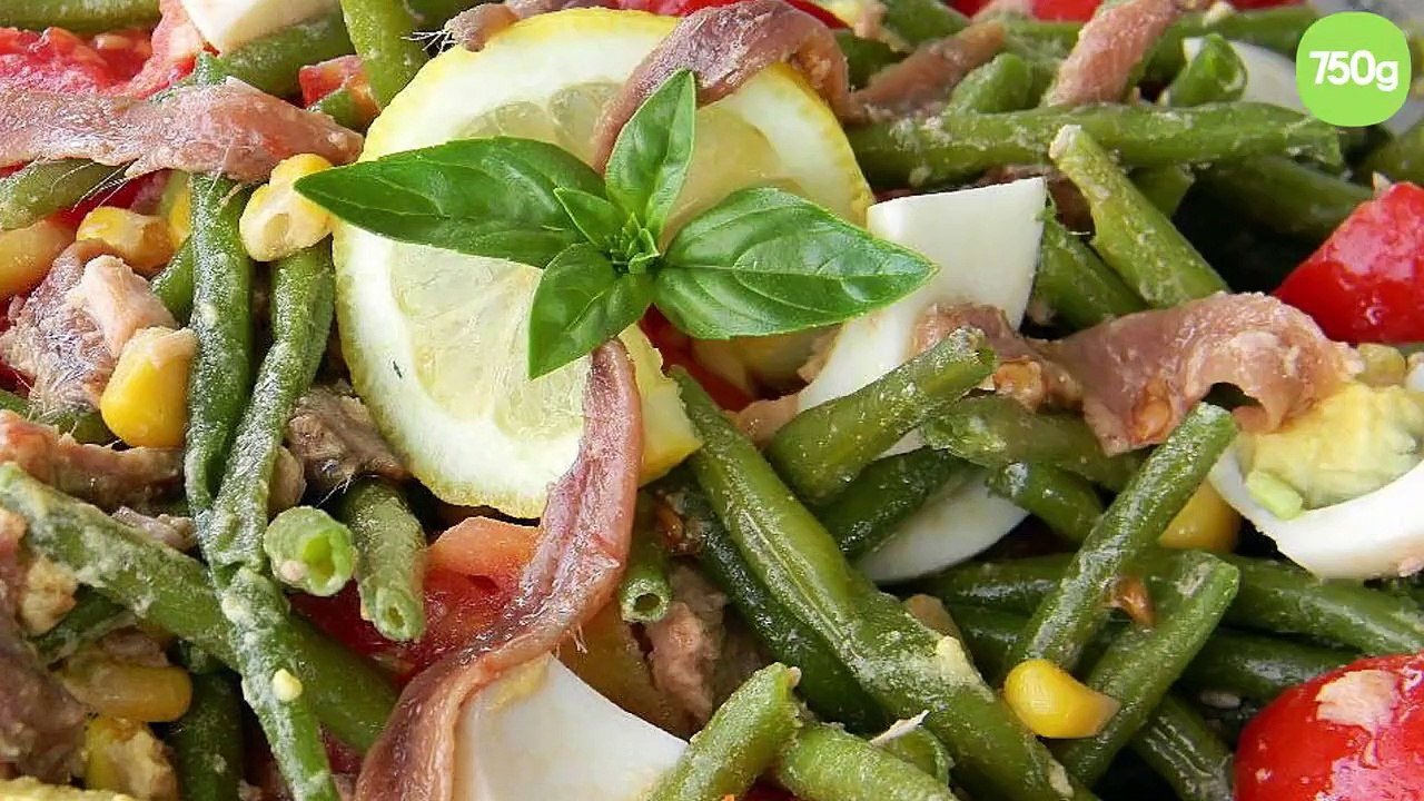 Salade de haricots verts estivale