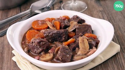 Bœuf bourguignon et sa garniture généreuse