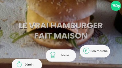 Le vrai hamburger fait maison