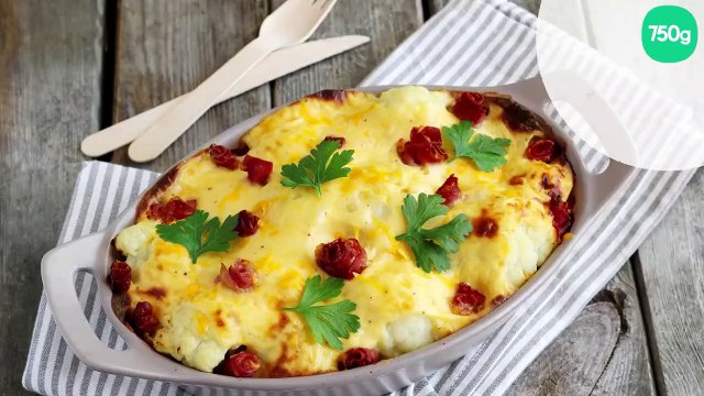 Gratin de chou-fleur à la mimolette