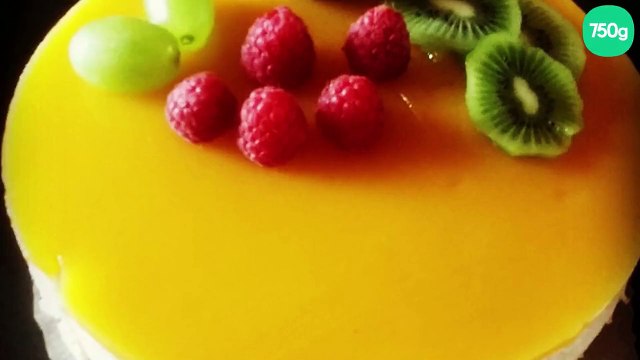 Bavarois kiwi / passion et son miroir mangue