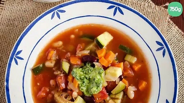 Recette de la traditionnelle soupe provençale au pistou