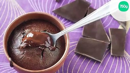 Coulant au chocolat cœur caramel