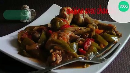 Lapin aux poivrons maison