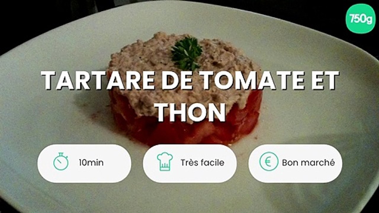 Tartare de tomate et thon